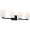 Access Lighting Sienna, 4 Light LED Vanity, Matte Black Finish, Opal Glass 62624LEDDLP-MBL/OPL - alternate 1